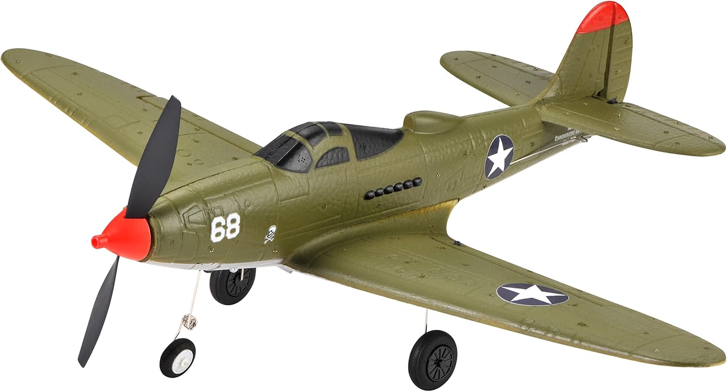 Model Airplane Plastic - Ready-to-Fly 4-Channel RC Warbird Airplane, 402mm
