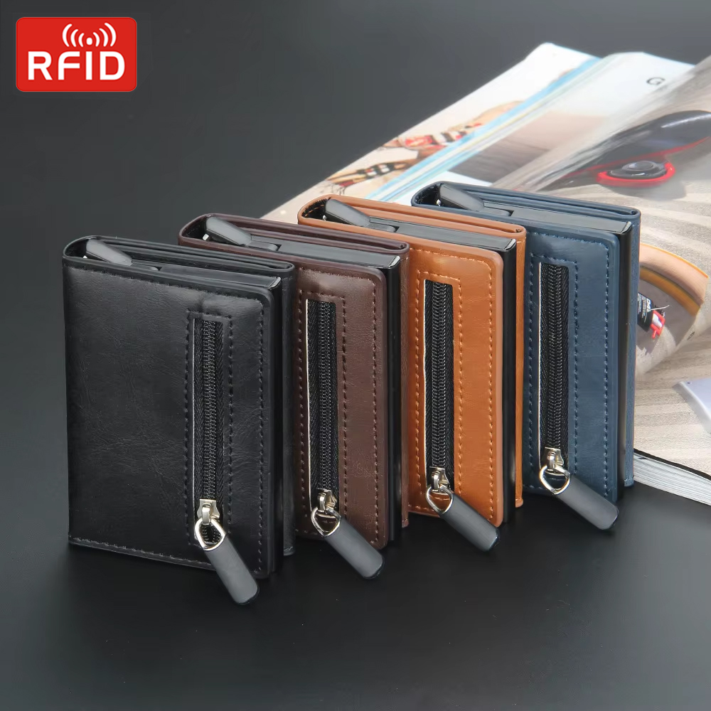 Card Top Loader - RFID Blocking Card Wallet Magnetic Credit