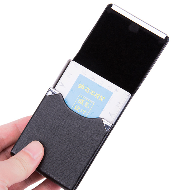 1 PC Business Card Holder Case - Card Top Loader avaliação e preço