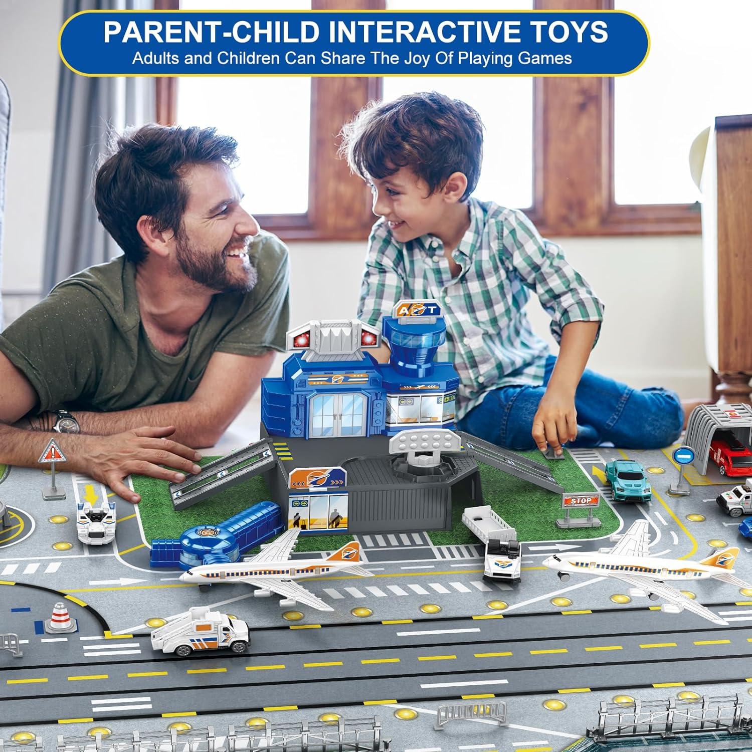 Children's Airport Scene Toy S - Model Airplane Plastic avaliação e preço