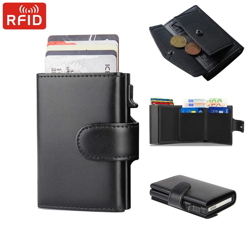 Metal Business Card Case Rfid  - Card Top Loader avaliação e preço