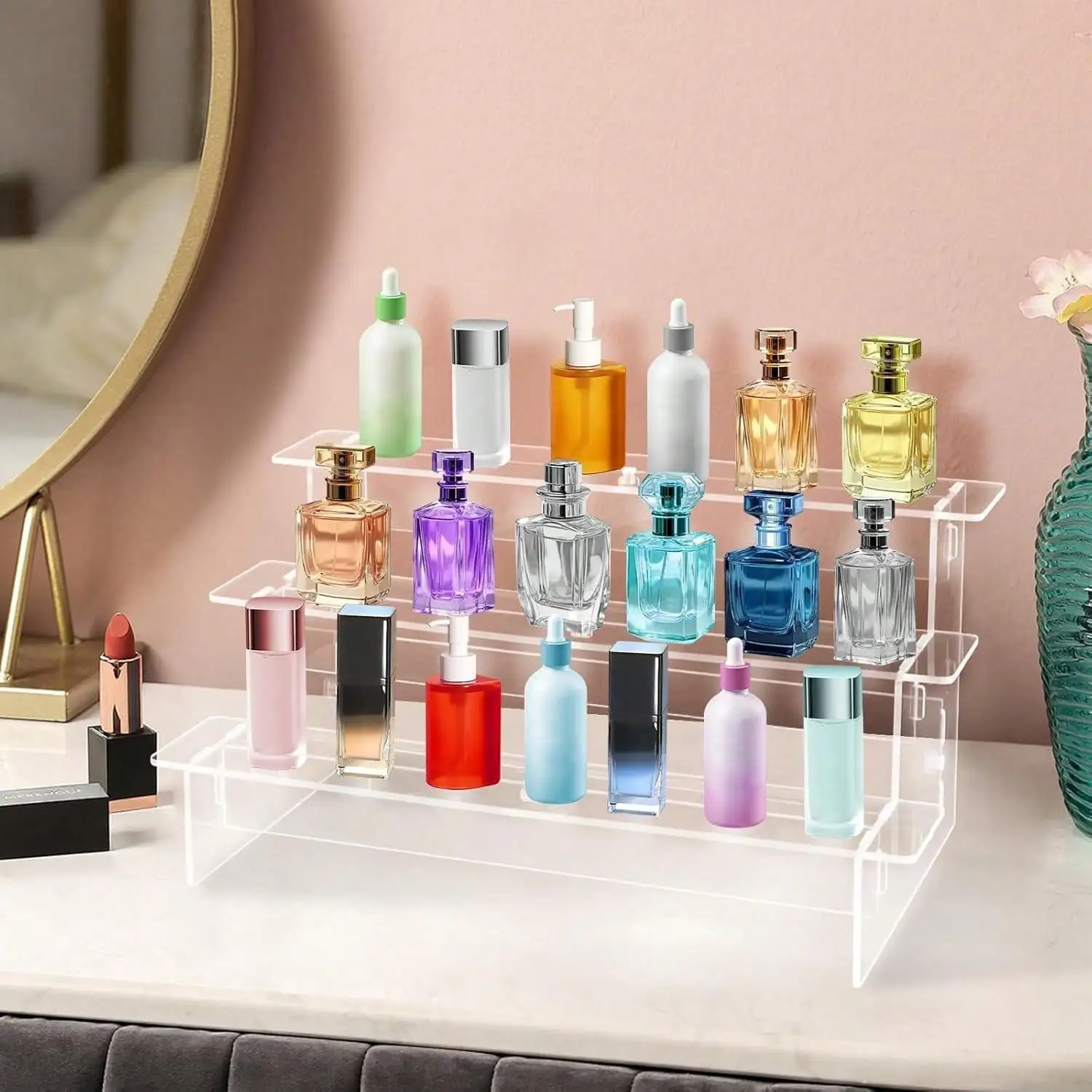 Acrylic Display Risers Perfume - Display Risers Set avaliação e preço