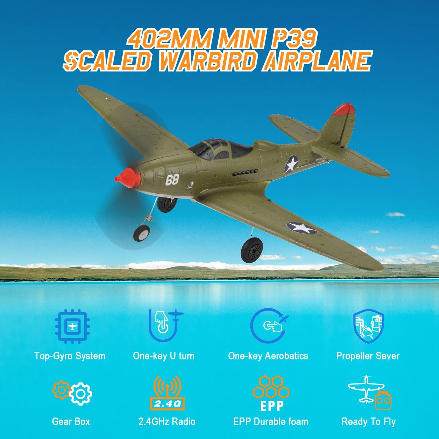 Ready-to-Fly 4-Channel RC Warb - Model Airplane Plastic avaliação e preço