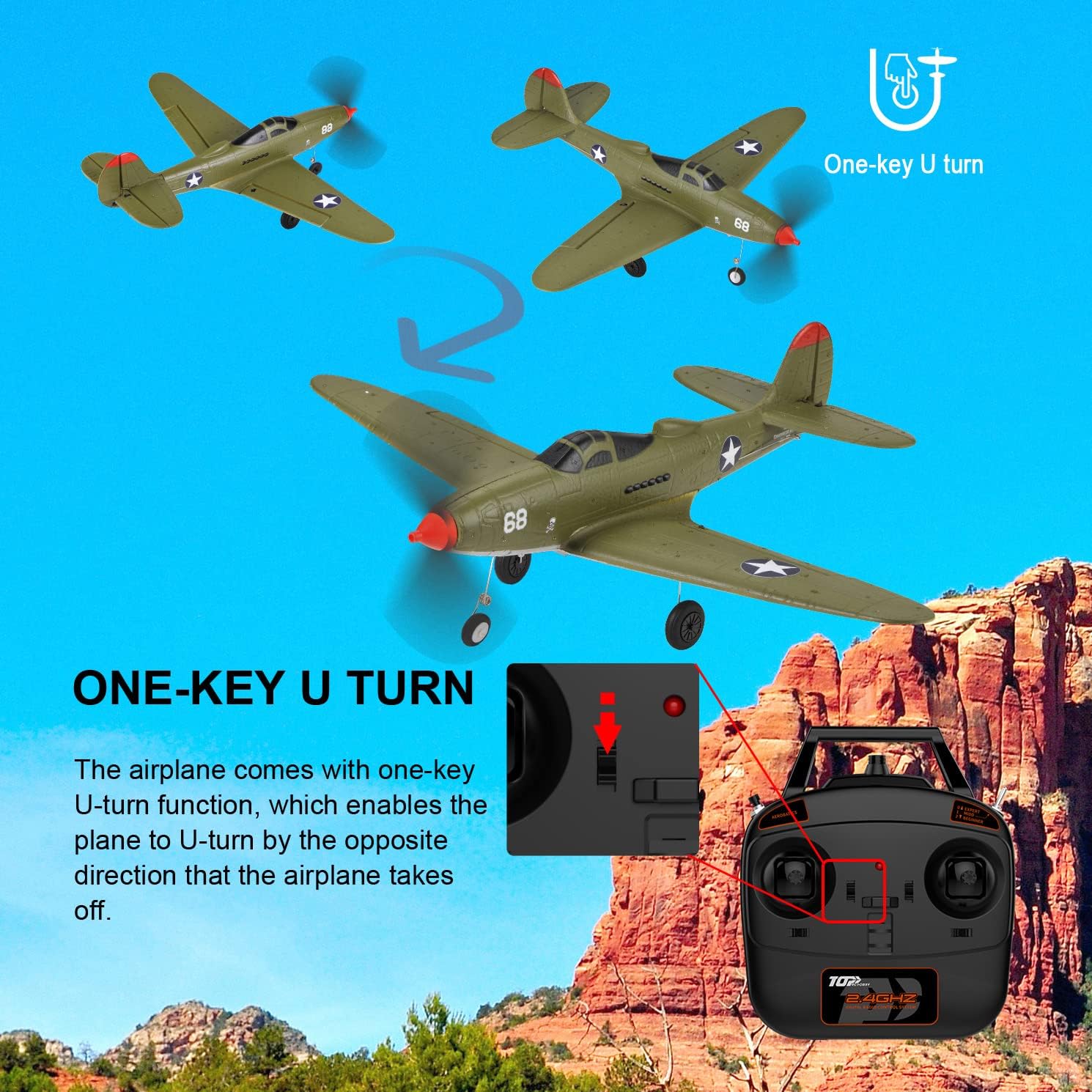 Ready-to-Fly 4-Channel RC Warb - Model Airplane Plastic avaliação e preço
