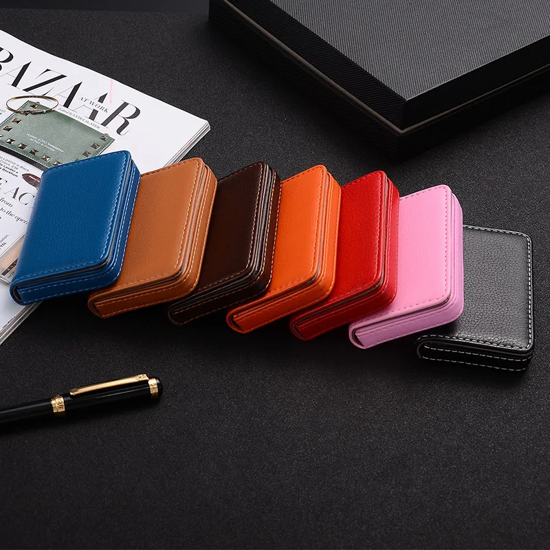 2026 PU Leather Business Card  - Card Top Loader avaliação e preço