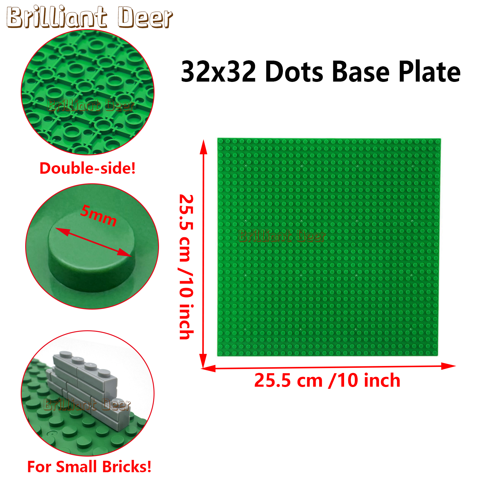 2PCS 32x32 Dots Base Plate Dou - Lego Minifigure Holder avaliação e preço