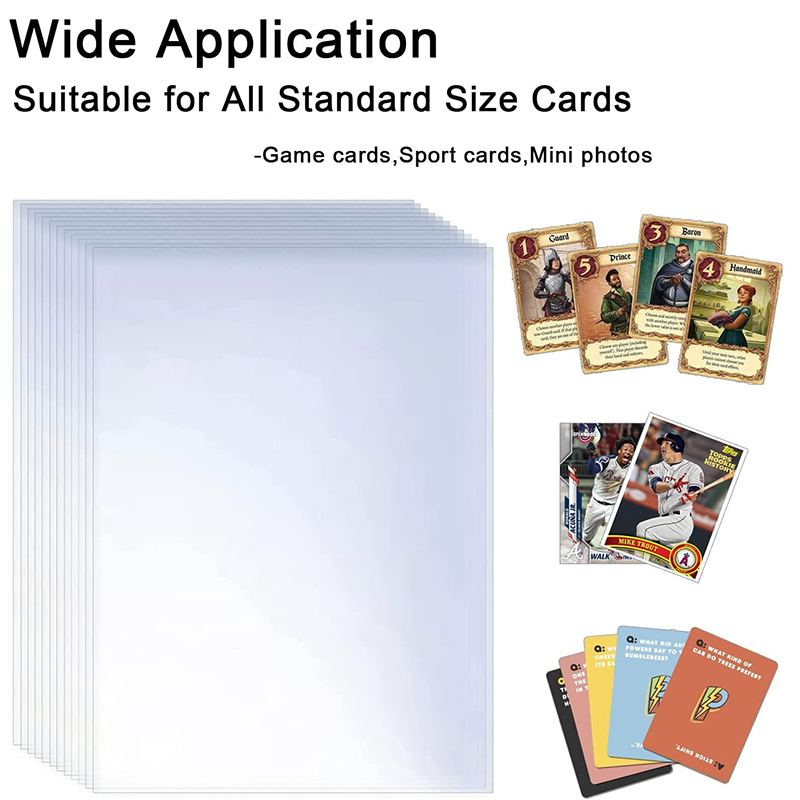 200 Pcs Transparent Playing Ca - Card Penny Sleeve avaliação e preço