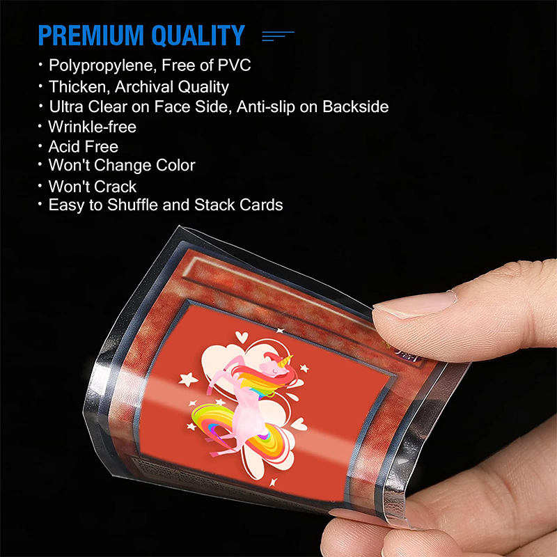 200 Pcs Transparent Playing Ca - Card Penny Sleeve avaliação e preço