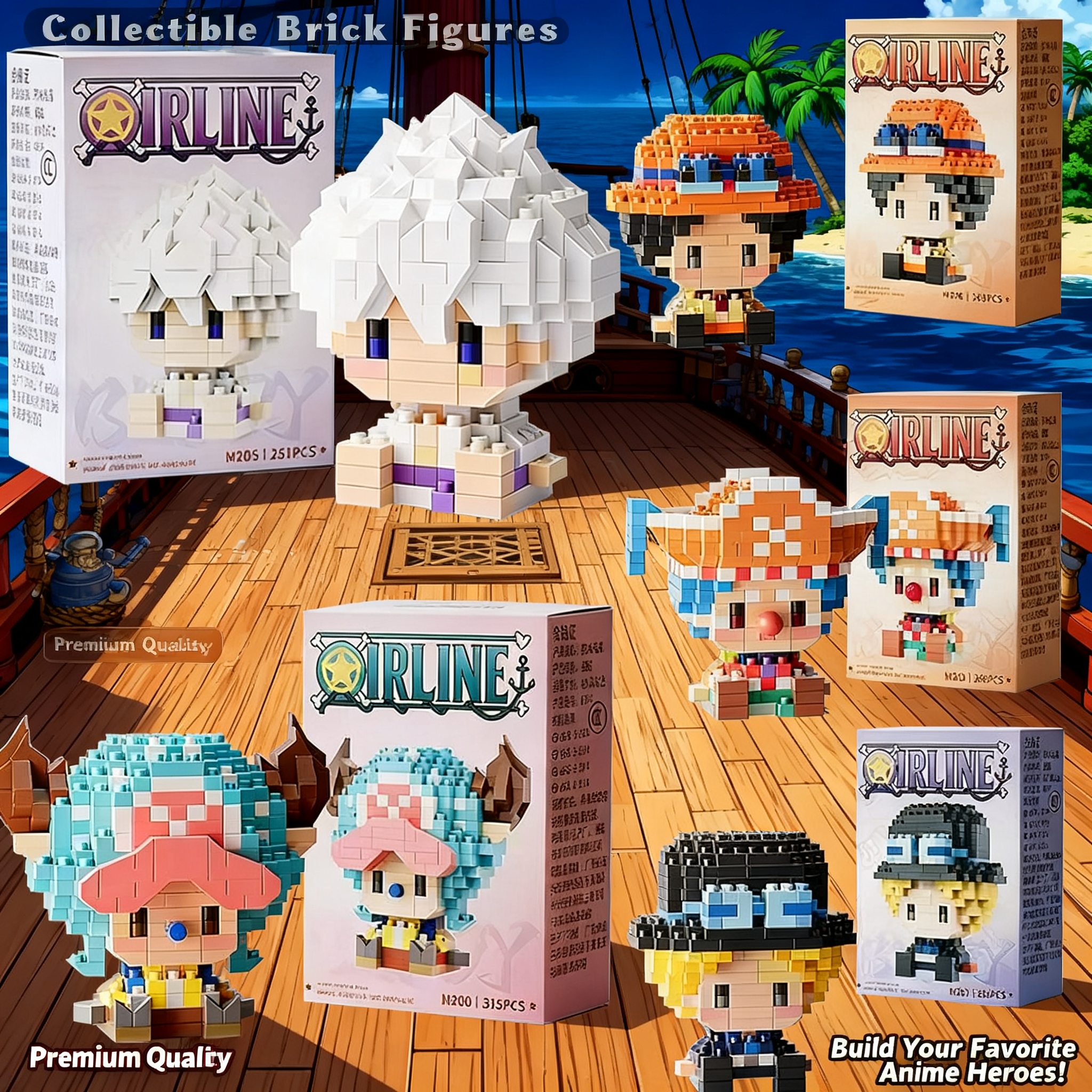 One Piece Anime Sun God Nika L - Building Block Mini avaliação e preço