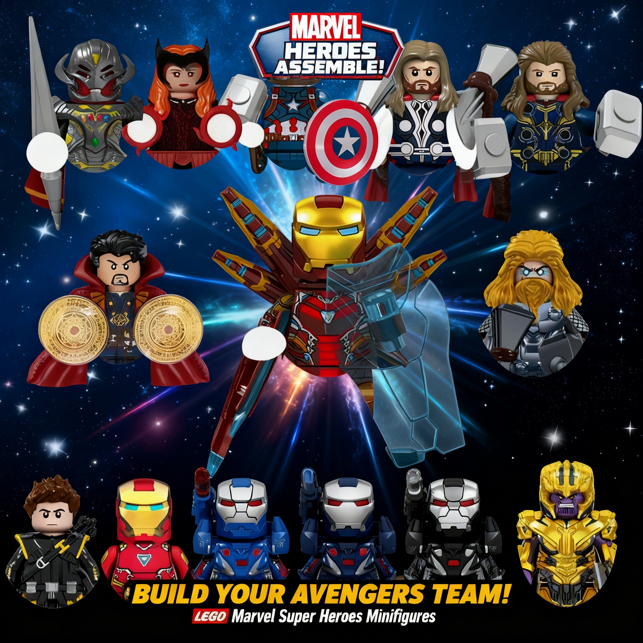 2026 Marvel Building Blocks Br - Building Block Mini avaliação e preço