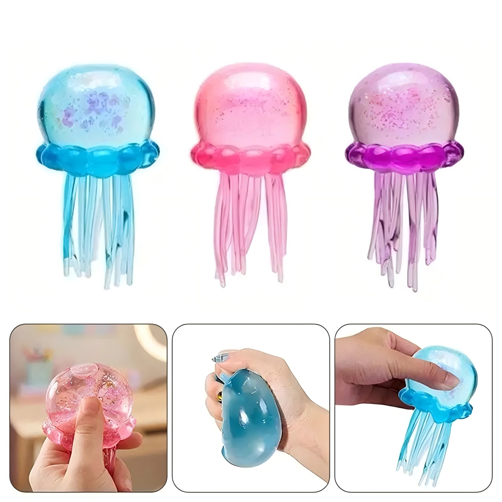 Trending Jellyfish Cube Squish - Fidget Cube Original avaliação e preço