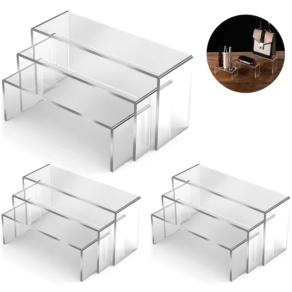 3/6/9/12Pc Clear Acrylic Displ - Display Risers Set avaliação e preço