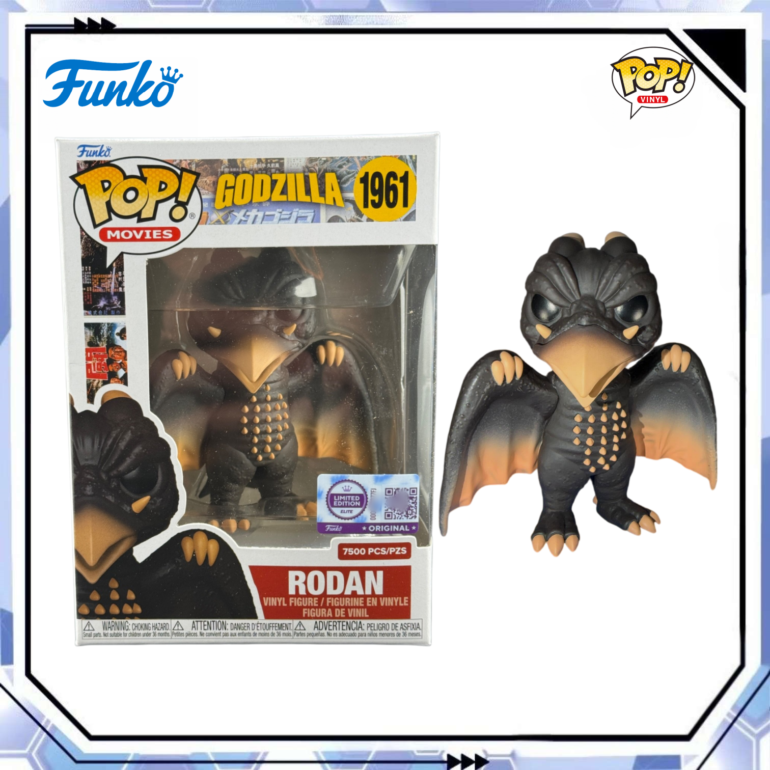 Godzilla Rodan Figure Funko Po - Funko Pop Protector avaliação e preço