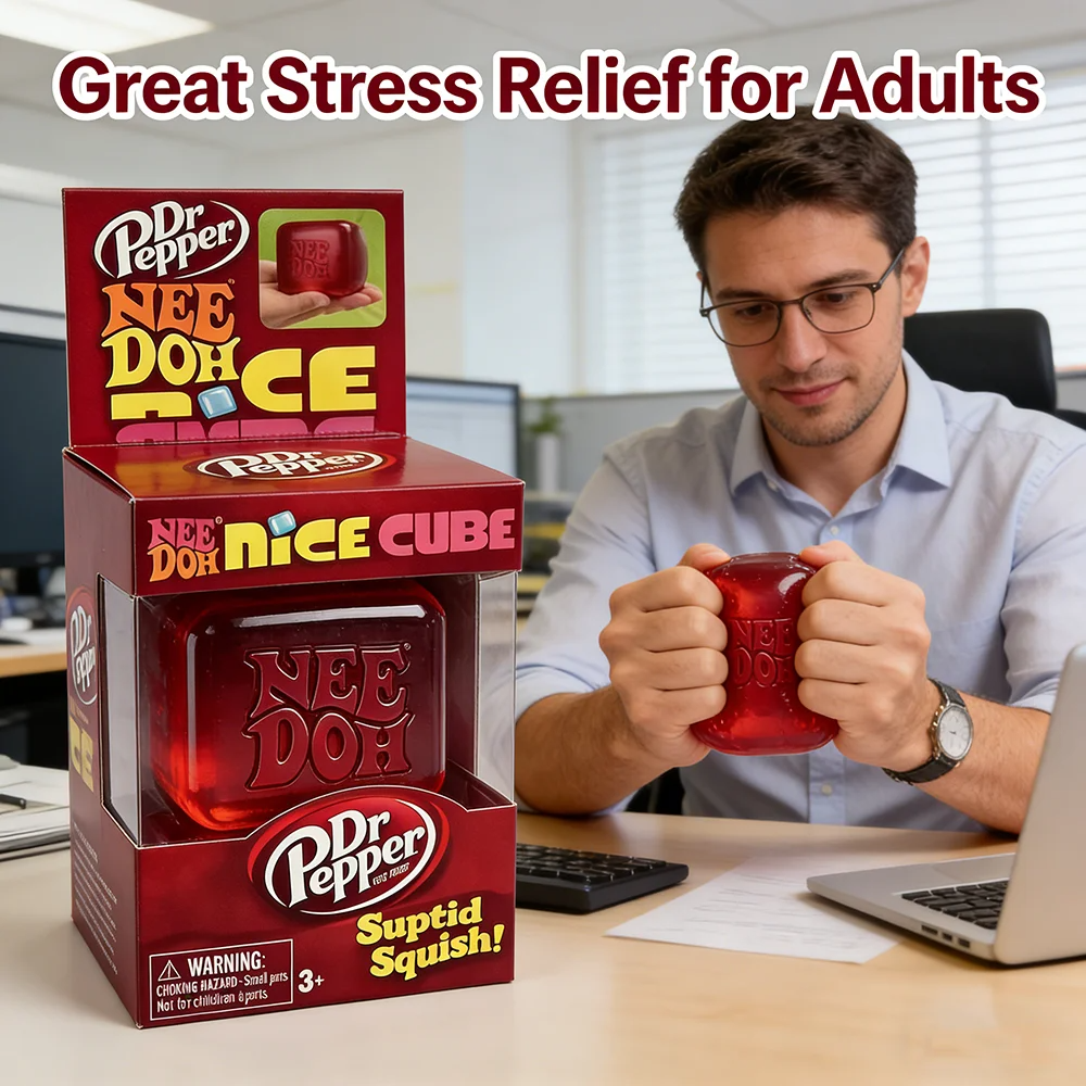 =* Dr Pepper x NeeDoh Nice Cub - Fidget Cube Original avaliação e preço