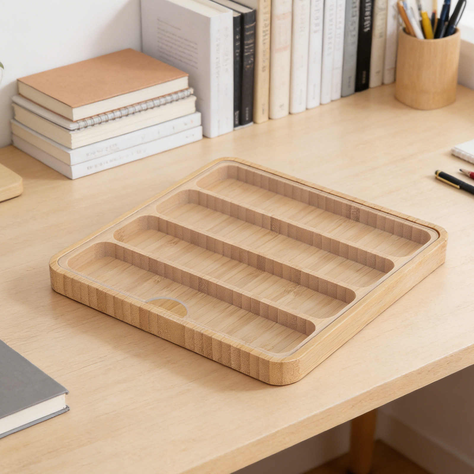 Bamboo Watch Band Storage Box  - Display Case Acrylic avaliação e preço