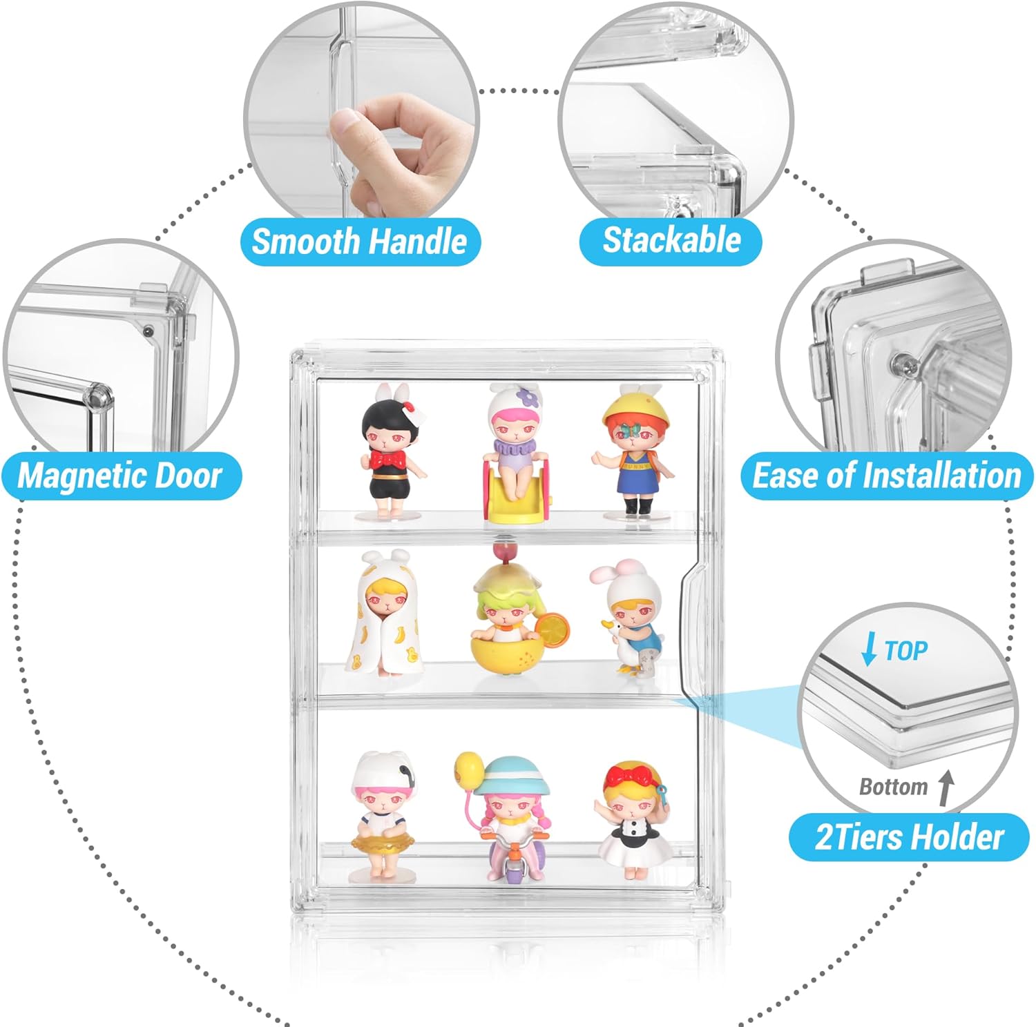 3-Tier Acrylic Display Case fo - Display Case Acrylic avaliação e preço