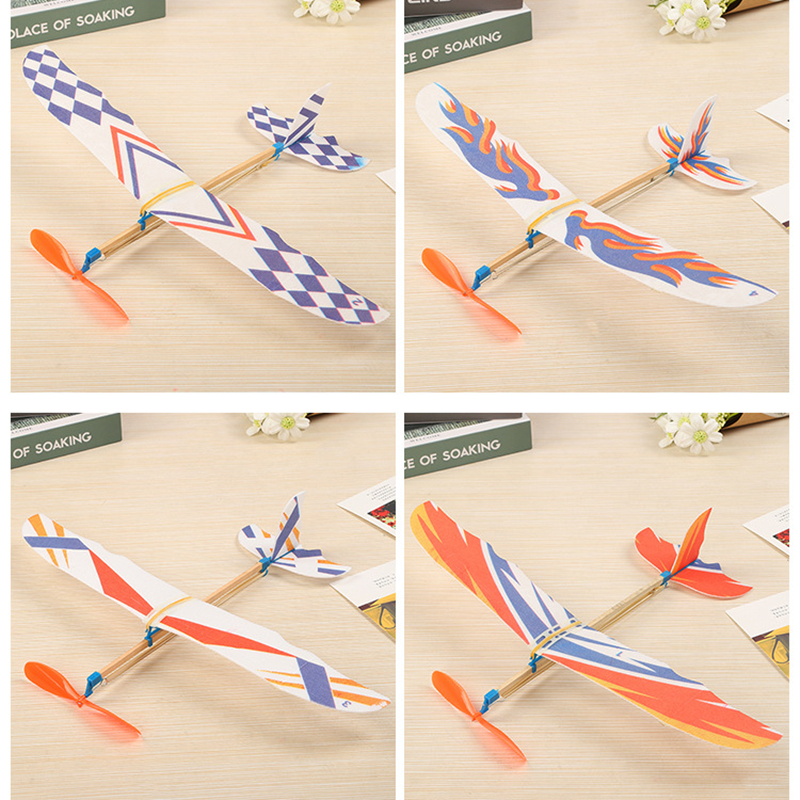 5/10Pcs Rubber Band Powered Ai - Model Airplane Plastic avaliação e preço