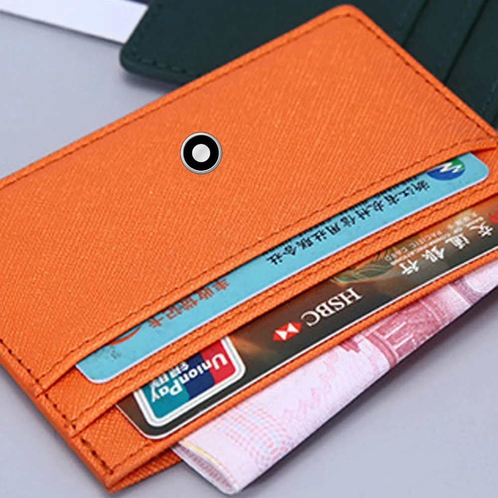 Minimalist Women Men Leather S - Card Top Loader avaliação e preço