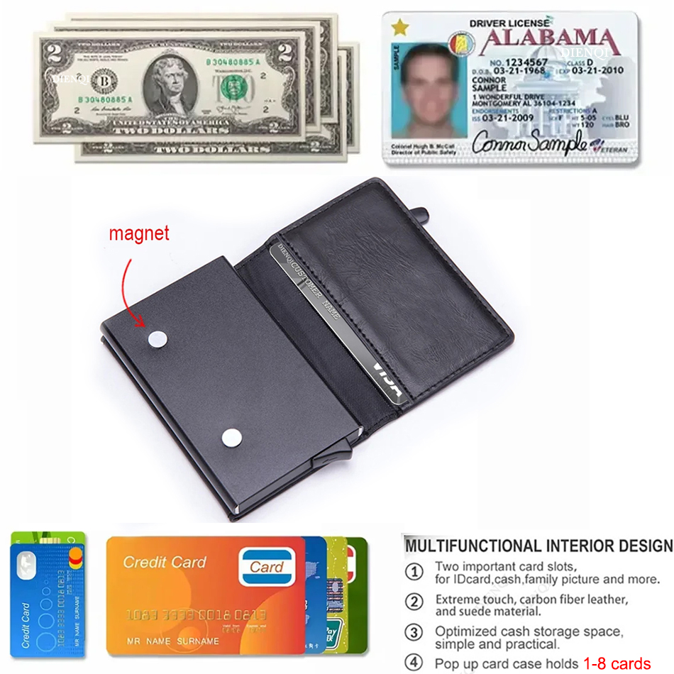 RFID Blocking Card Wallet Magn - Card Top Loader avaliação e preço