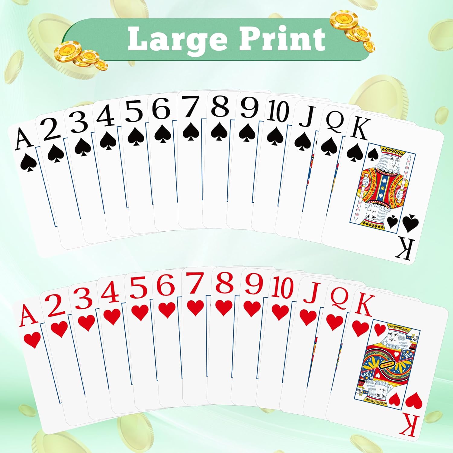 2 Pack Playing Cards | Large P - Graded Card Display avaliação e preço
