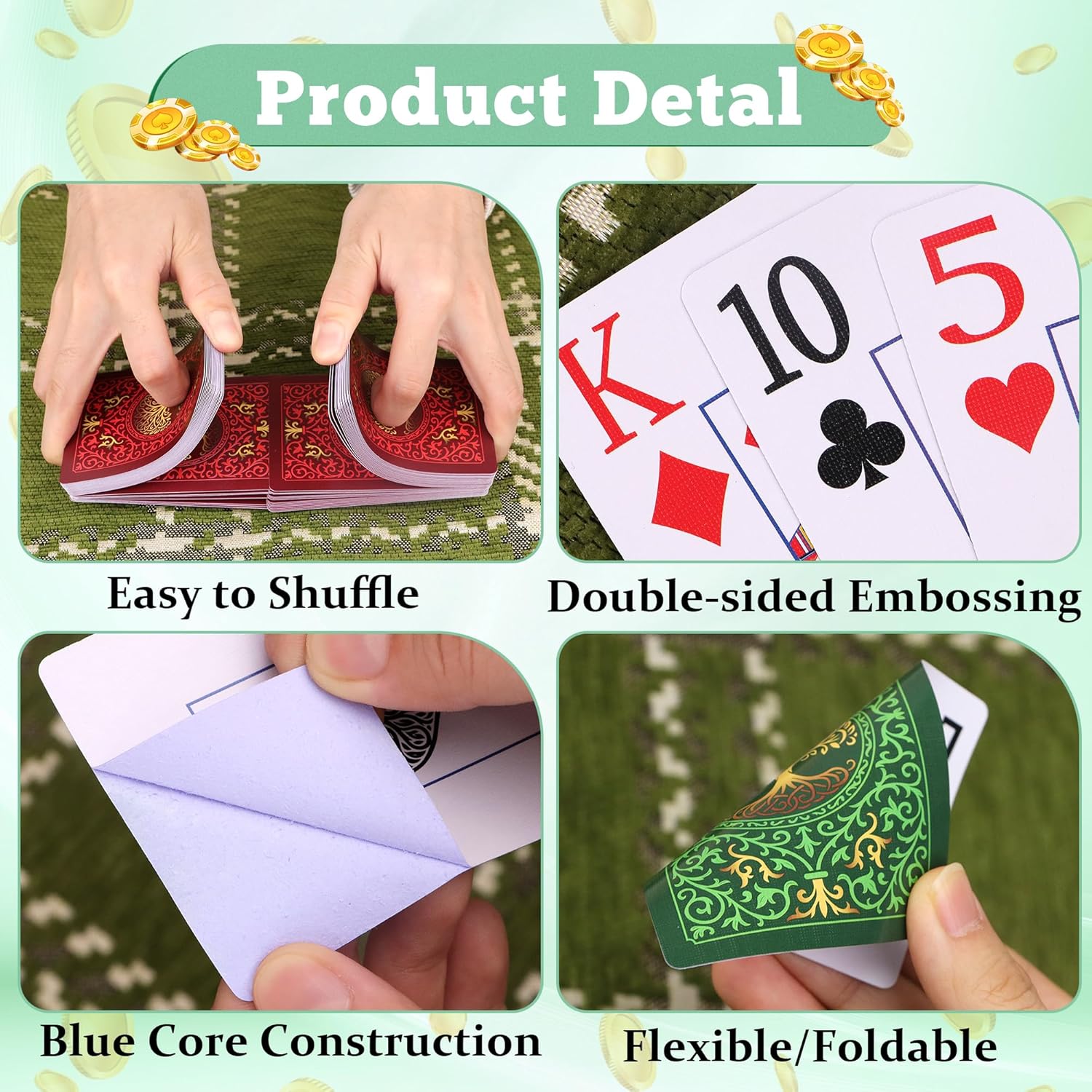 2 Pack Playing Cards | Large P - Graded Card Display avaliação e preço