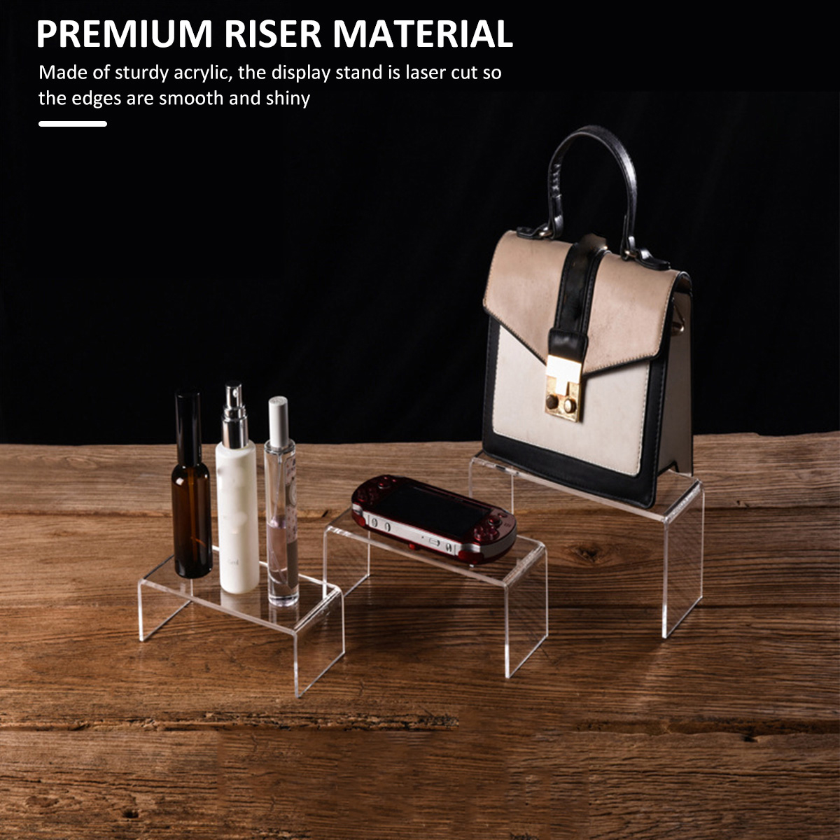 3/6/9Pcs Acrylic Display Stand - Display Risers Set avaliação e preço