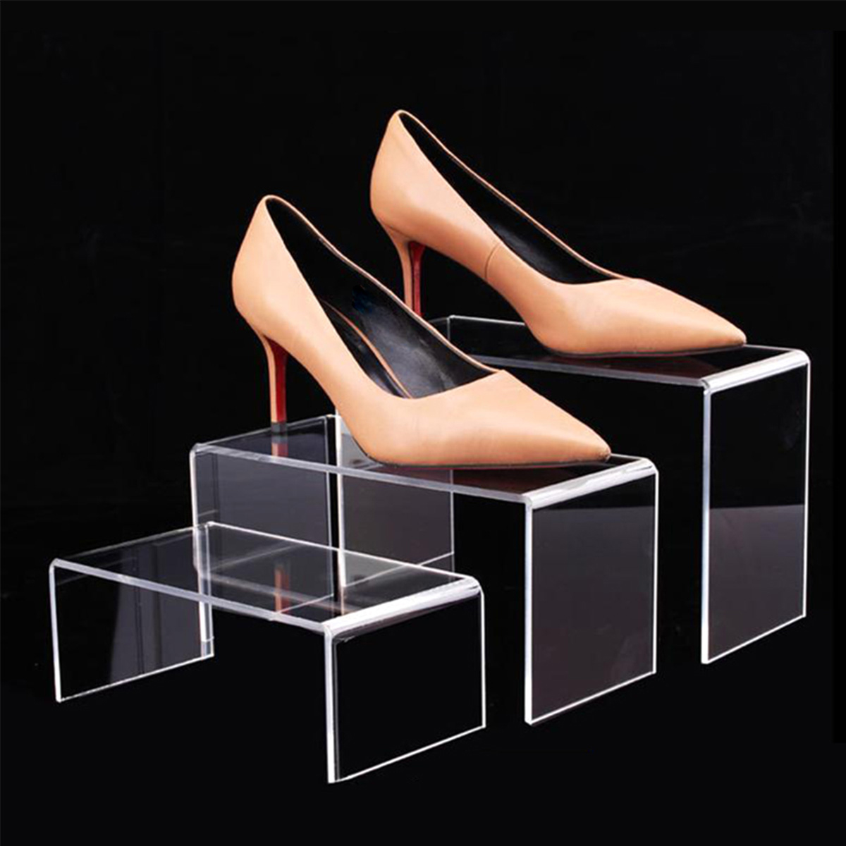 3/6/9Pcs Acrylic Display Stand - Display Risers Set avaliação e preço