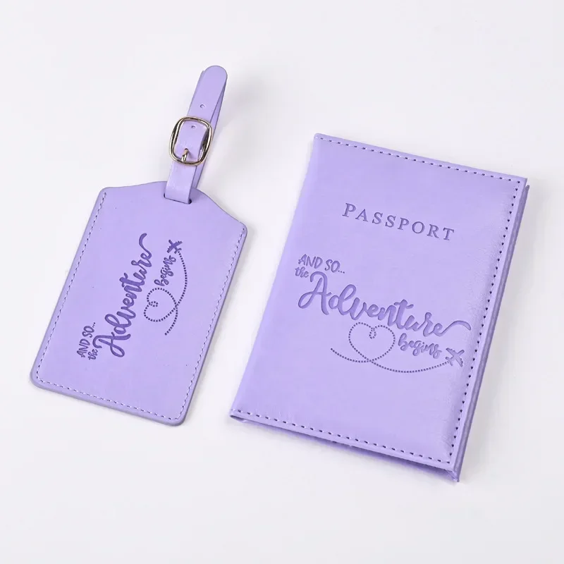 New Purple PU Leather Passport - Card Top Loader avaliação e preço