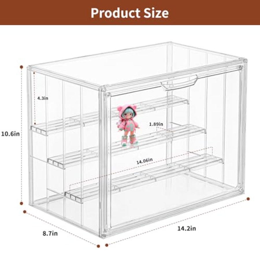 Clear Acrylic Display Case Upg - Display Case Acrylic avaliação e preço