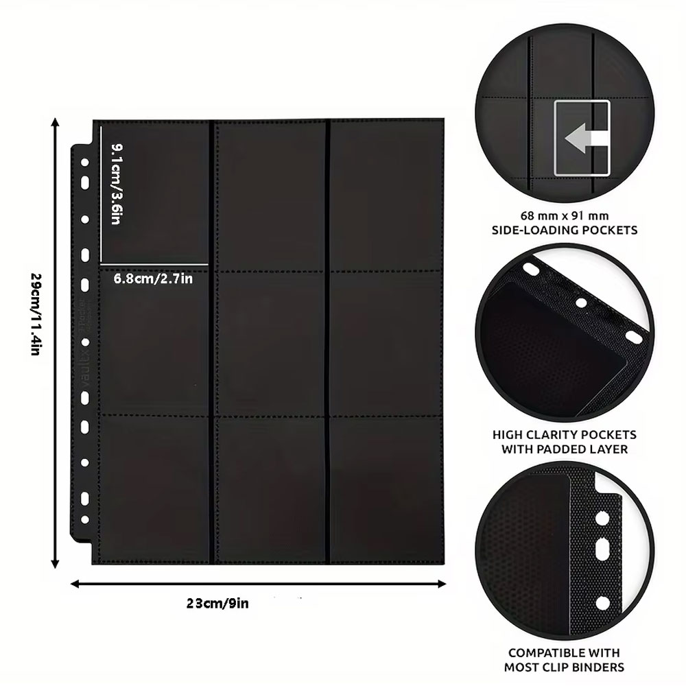 10Pack Black 9-Pocket A4 Tradi - Trading Card Binder avaliação e preço