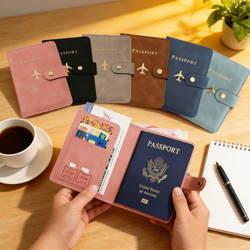 Leather Passport Holder Covers - Card Top Loader avaliação e preço