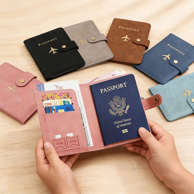 Leather Passport Holder Covers - Card Top Loader avaliação e preço