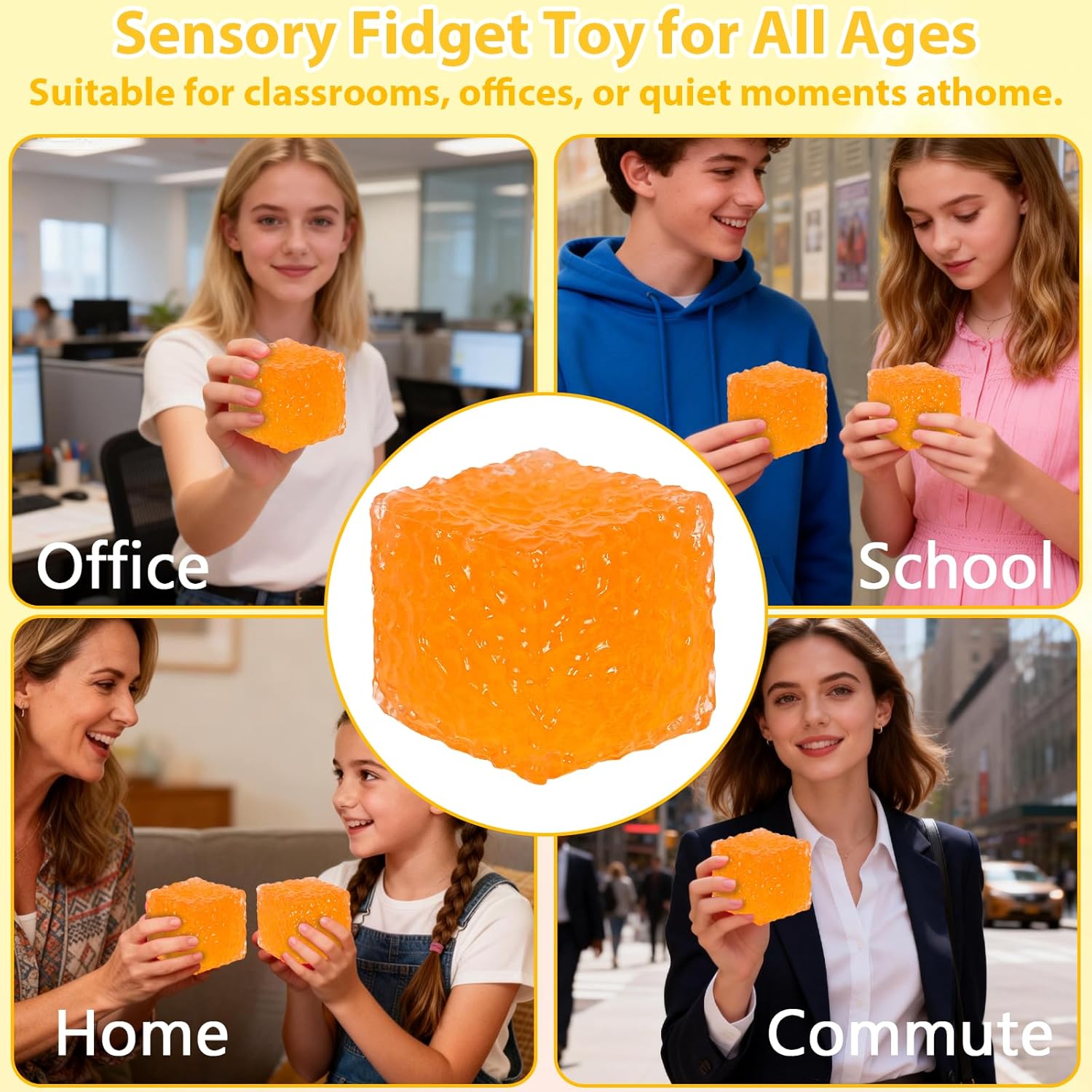 Frosted Honeycomb Ice Cube Squ - Fidget Cube Original avaliação e preço