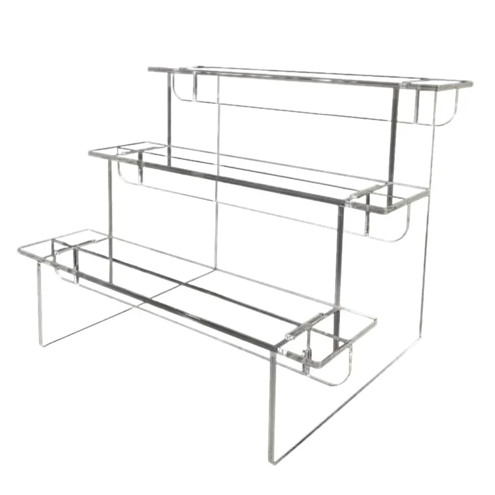 1-5 Tier Acrylic Display Stand - Pop Display Shelf avaliação e preço