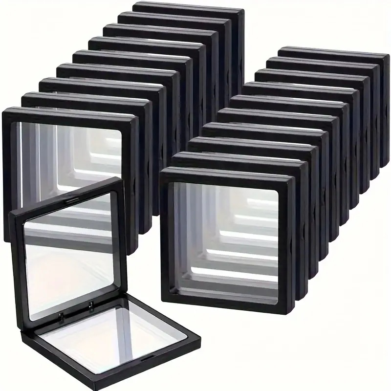 20Pcs Clearview 3D Floating Di - Display Case Acrylic avaliação e preço