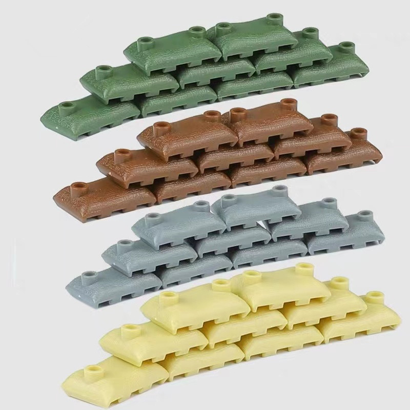 50PCS MOC Military Sandbag Bui - Lego Minifigure Holder avaliação e preço