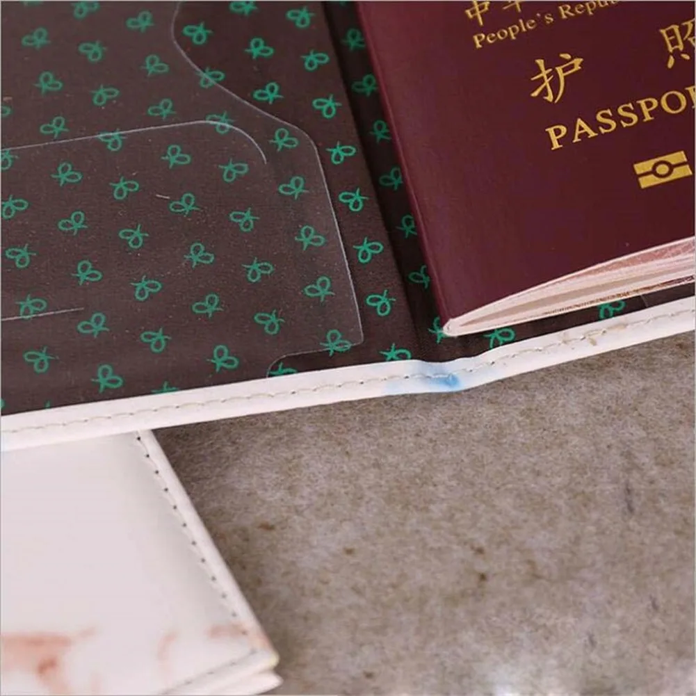Women Men Passport Cover Pu Le - Card Top Loader avaliação e preço