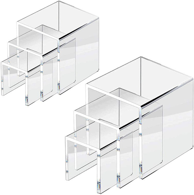 6pcs/Set Acrylic Display Stand - Display Risers Set avaliação e preço