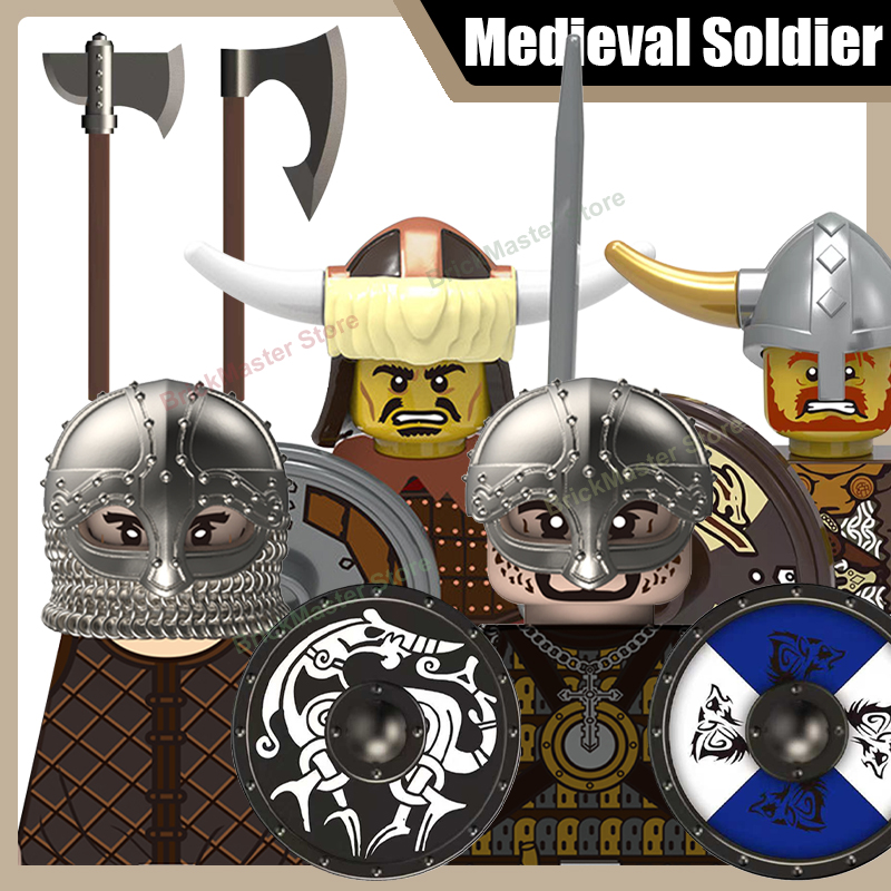 Medieval Military Viking Warri - Lego Minifigure Holder avaliação e preço
