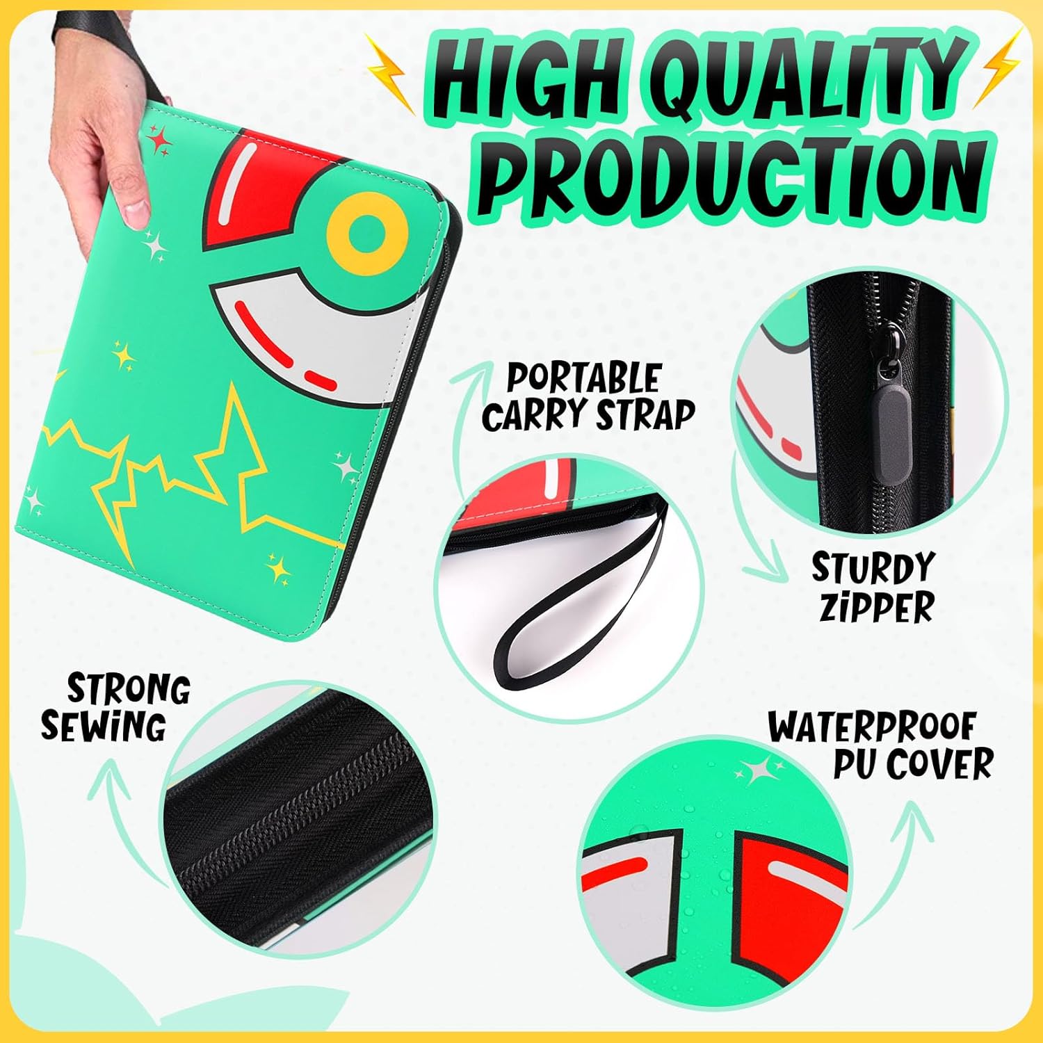 400 Pockets Card Binder with 5 - Trading Card Binder avaliação e preço