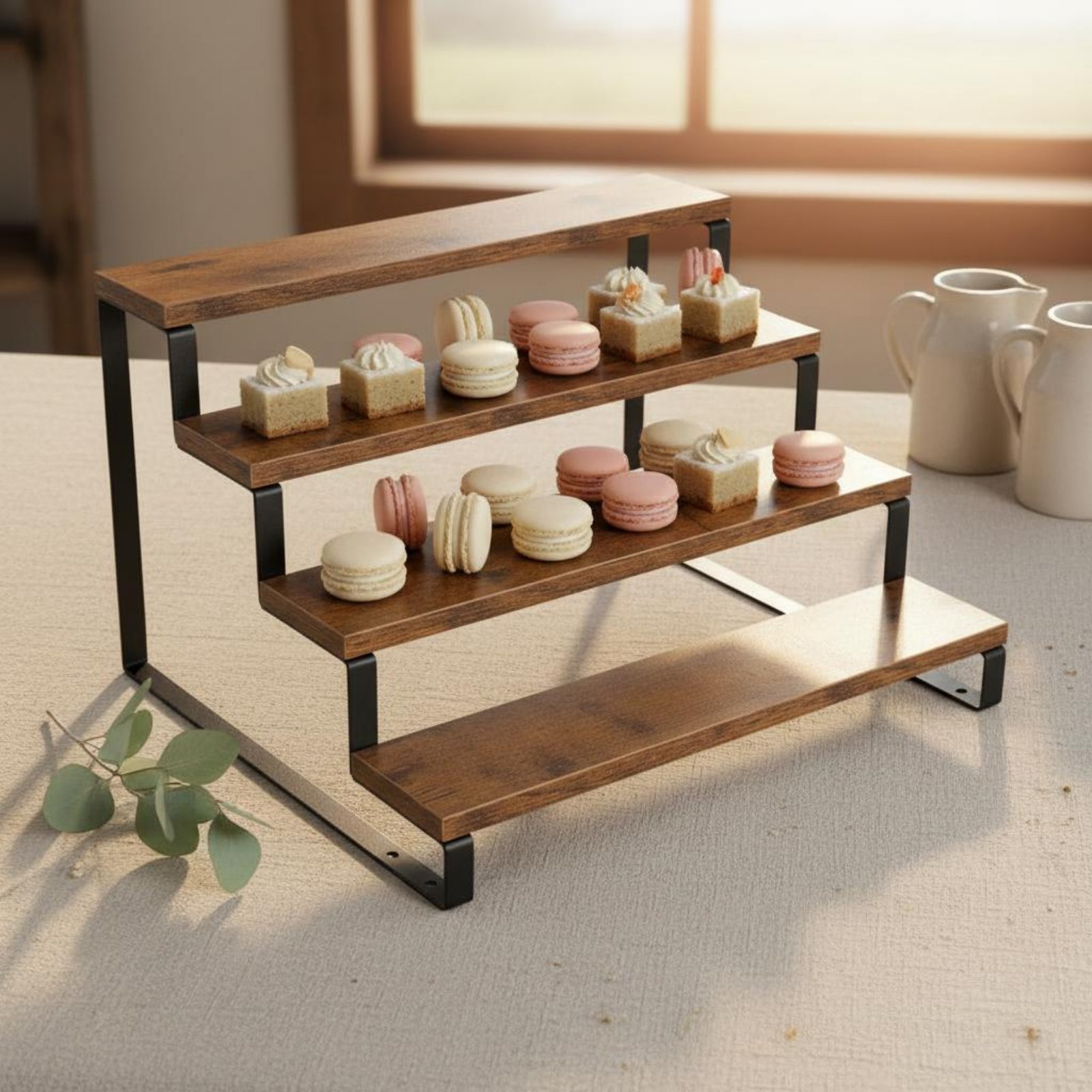 4 Tier Display Riser Space Sav - Display Risers Set avaliação e preço