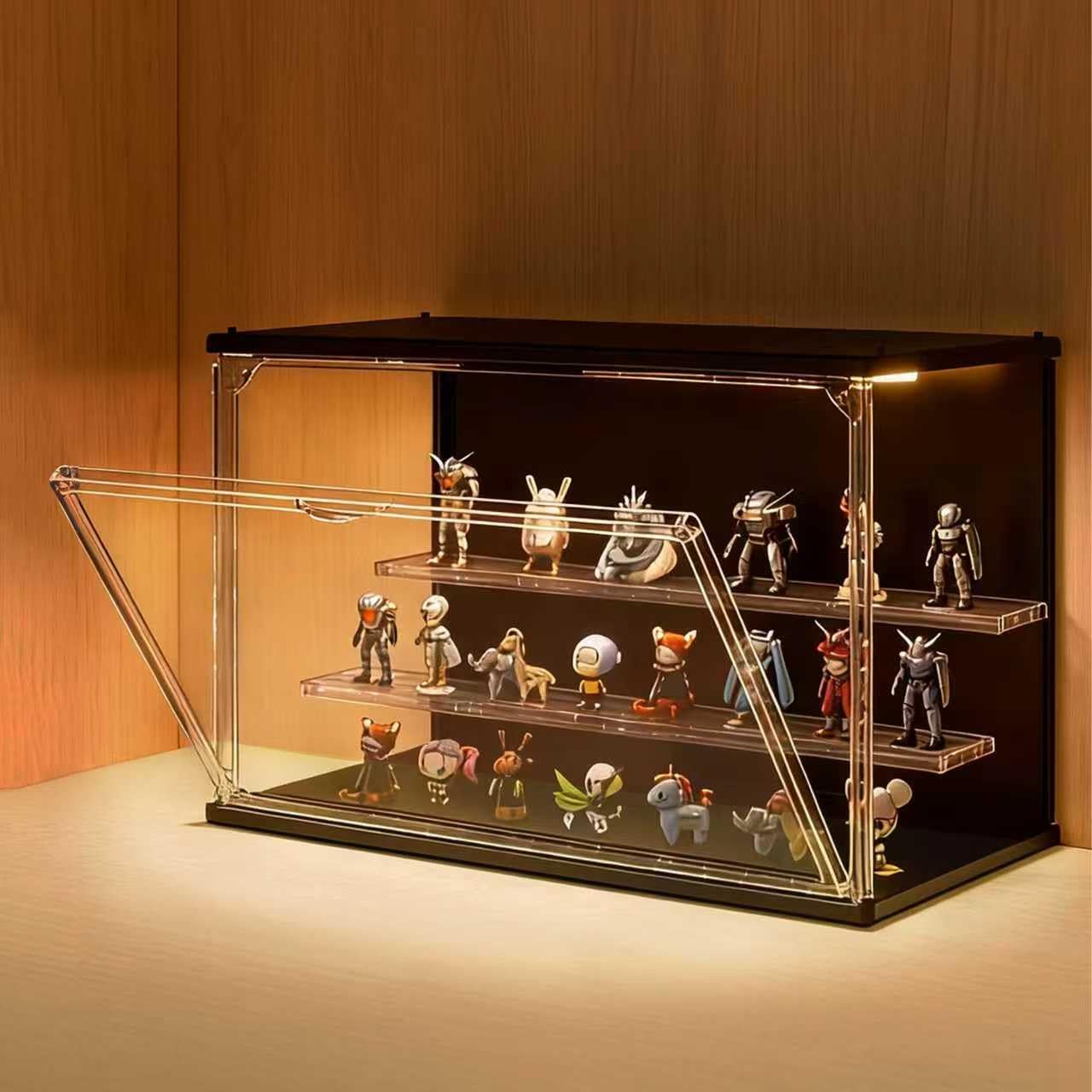 3-Tier Stackable LED Display C - Display Case Acrylic avaliação e preço