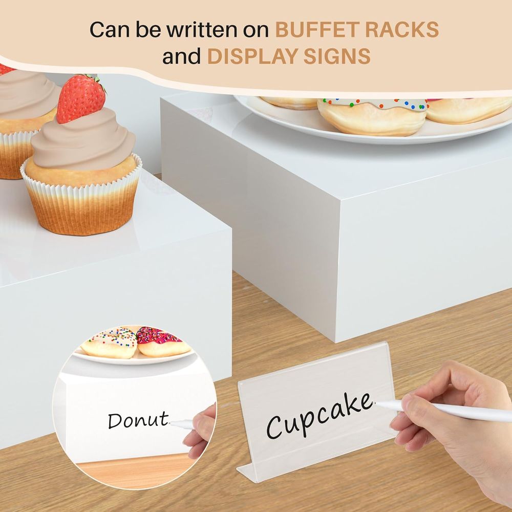 【8Pcs】 Buffet Risers,Dessert T - Display Risers Set avaliação e preço